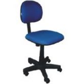 CADEIRA SECRETARIA  AZUL SEM BRAÇO